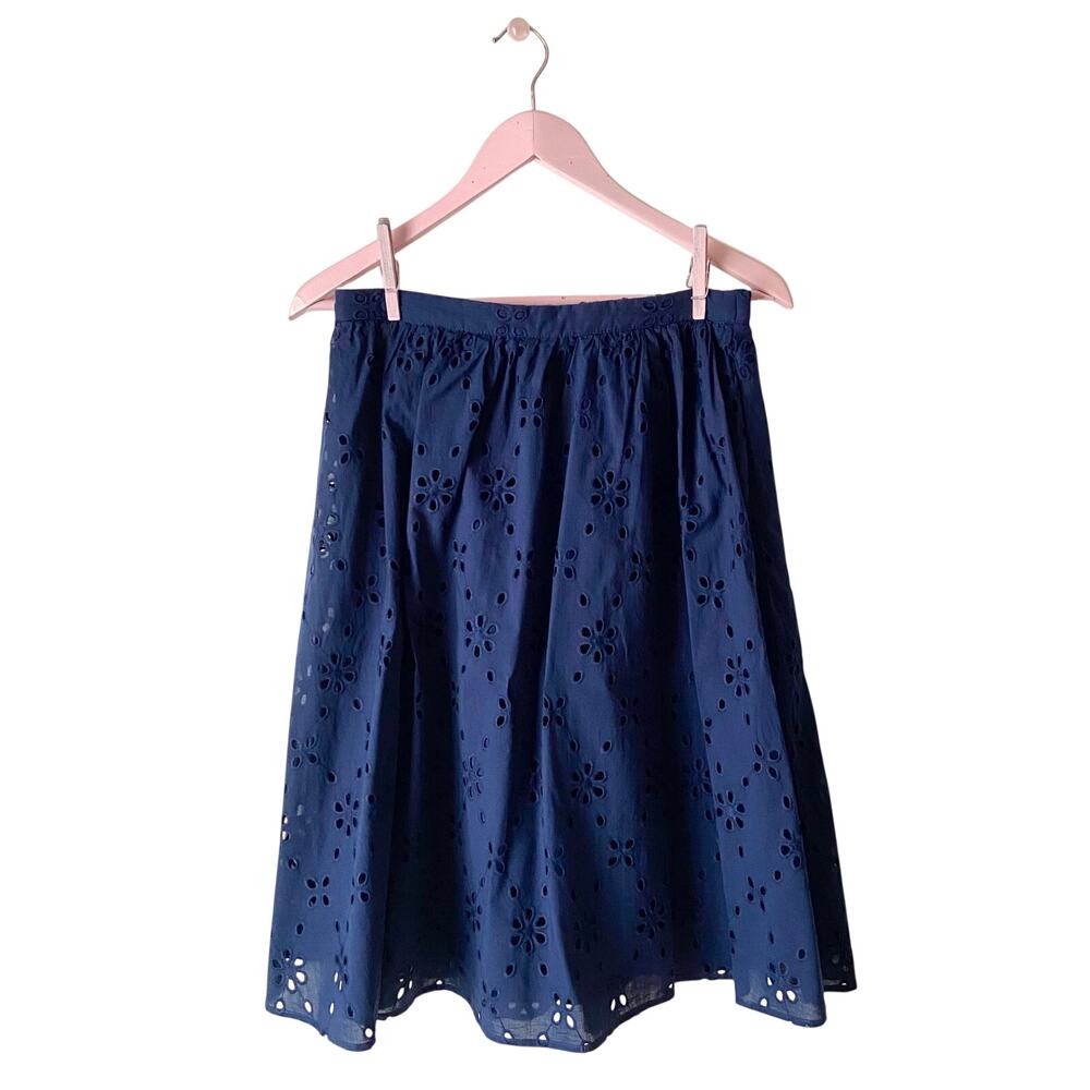 J. Crew Cotton Eyelet Skirt